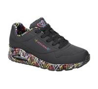 Skechers Damen Uno Loving Love Sneaker, Schwarz, 38 EU