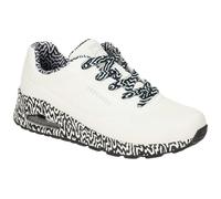 Skechers Uno Schuhe weiß schwarz Tropfen-Print 177959 - Größe 36