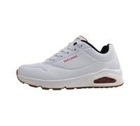 Skechers Herren Sneaker Uno Stand on Air Durabuck Weiß Extra Dämpfung Größe 44