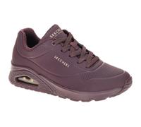 Skechers Damen UNO Stand On Air Turnschuhe, Burgundy Duraleather/Mesh, 38 EU
