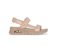 Skechers Sandale UNO Damen Gr. 40 Rosa Lederimitat Vegan Unifarben