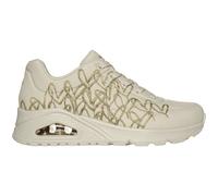 Skechers Damen Low-Top Sneaker UNO GOLDEN Heart, Frauen Sneakers,straßenschuhe,Strassenschuhe,Sportschuhe,Freizeitschuhe,Beige NTGD,41 EU