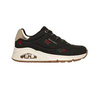 Skechers Damen UNO - Champagner & Rosen, Schwarz/Rot, 8