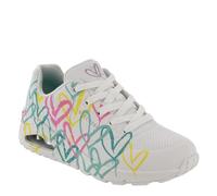 Skechers UNO Love Hearted Damen Sneaker Weiß/Bunt EU 40