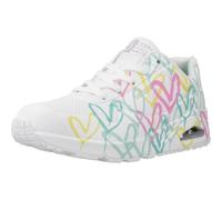 Skechers Schnürhalbschuh Uno – Changed Love Damen Weiß-Kombi Größe 39