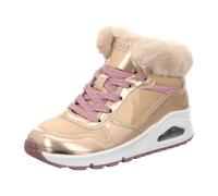 Skechers Mädchen Uno - Cozy On Air Winter Boots, Rose Gold Pu Lt Pink Trim, 36 EU