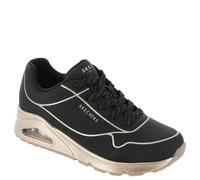 Skechers Damenschuhe - Halbschuhe - Sneaker UNO - COOL Heels 177087 BKRG Schwarz, EU 39
