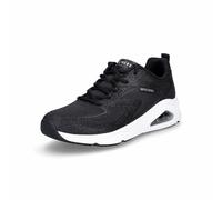 Skechers Damen Sneaker TRES‑AIR Uno Glit‑Airy – Schwarzes Glitzer‑Hot‑Melt‑Mesh – Größe 41
