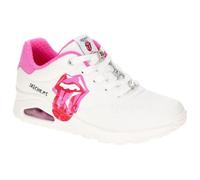 Skechers UNO - Diamond Stones - The RollingStones 190004 WPK Damen Schnürschuhe weiß