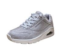 Skechers UNO - Disco Nite für Damen, silber, Größe 38 ½ EU