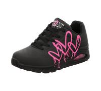 Skechers UNO DRIPPING IN LOVE für Damen, schwarz, Größe 37 EU