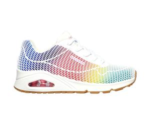 Skechers Uno - Eye Catching Damen Freizeitschuhe, weiß, Größe 41 41