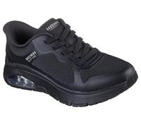 Skechers Uno Flex-ivorine Damen-Sneaker zum Reinschlüpfen, elfenbeinfarben, Schwarz/Schwarz, 41 EU
