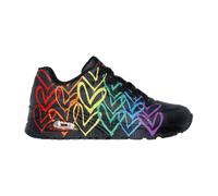 Skechers Sneaker Lederimitat Schwarz Multi - 42