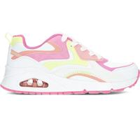Skechers UNO Gen1 Color Surge-Sneaker für Mädchen, Weißes Synthetik-Multi-Besatz, 11.5 UK Child