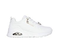 Skechers Mädchen UNO Gen1 - Trendy Jewels Sneaker in Weiss/Gelt, Größe 38