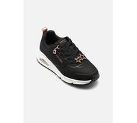 Sneaker SKECHERS "UNO GEN1-TRENDY JEWELS", Damen, Gr. 33, schwarz, roségoldfarben, Lederimitat, Schuhe Sneaker, Plateausneaker, Größenschablone zum Download (56410607-33) schwarz, roségoldfarben