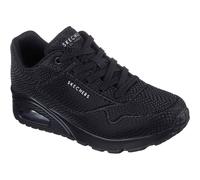 Skechers UNO - Glänzende Schuppen Polyurethan Damen Schwarze Standard-Sneaker EU 38 / UK 5