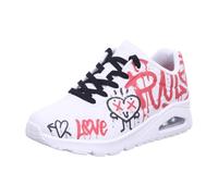 Skechers Damen Street UNO Graffiti Love Sneakers 177082 Weiß, Schuhgröße:38 EU