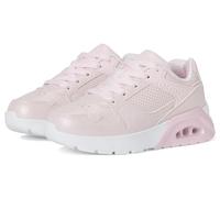 Sneaker SKECHERS KIDS "UNO LITE 2.0", Kinder, Gr. 37, rosa (rosé), Lederimitat, schimmernd, casual, Schuhe, Schnürschuh mit farbl. Keilsohle, Größenschablone zum Download (18521408-37) rosé