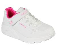 Skechers Uno Lite 310451L-WHP, Girl sneakers,sports shoes, white, 31 EU