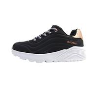 Slip-On Sneaker SKECHERS "UNO LITE", Mädchen, Gr. 32, blau (schwarz), Lederimitat, Schuhe, Schnürschuh, Halbschuh, Keilabsatz, Grössenschablone zum Download (14646939-32) schwarz