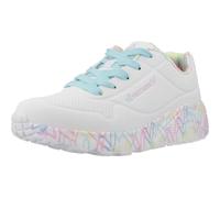 Skechers UNO Lite 314976L-WPTQ, Girl Sneakers,Sports Shoes, White, 35 EU