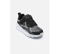 Sneaker SKECHERS "UNO LITE", Kinder, Gr. 30, grau (grau, schwarz), Lederimitat, sportlich, Schuhe, Freizeitschuh mit Memory Foam, Größenschablone zum Download (32611649-30) grau, schwarz