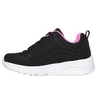 Skechers Uno Lite-Easy Zip Sneaker für Kinder, unisex, Schwarz/Rotgold, 5 Big Kid