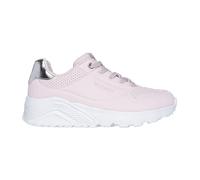 Sneaker SKECHERS "UNO LITE", Mädchen, Gr. 29, silber (rosé, silberfarben), Lederimitat, Schuhe Sneaker, Schnür,-Plateausneaker mit Metallic, Größenschablone zum Download (53694106-29) rosé, silberfarb