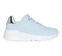 Skechers Sneaker UNO LITE Kinder Lederimitat Metallic hellblau/silber Gr. 31