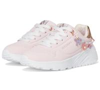 Skechers Uno Lite Kinder-Schnürhalbschuhe mit Charm-Armband, Hellrosa, Synthetik, mehrfarbig, 30 EU