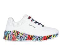 Skechers Uno Lite - Subtle Love Kinderschuhe Mädchen Halbschuhe sportlicher Schnürer Weiß Freizeit