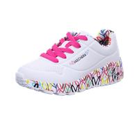 Skechers Sneaker Uno Lite Lovely Luv Mädchen Weiß Synthetik H. Pink Besatz Gr. 36