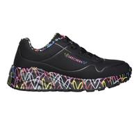 Skechers Mädchen Sneaker UNO LITE Lovely Luv – mit bedruckter Sohle – Größe 33 Schwarz