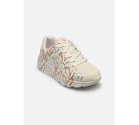 Skechers UNO Lite Metallic Love Sneaker, Naturfarben/Mehrfarbig, 34 EU