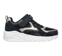 Skechers Mädchen Sneaker Uno Lite Metallic Burst – Gr. 32 Black/Rose Gold