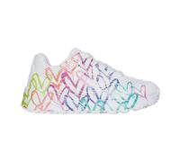 Skechers Mädchen Uno Lite Metallic Joy Turnschuhe, White Synthetic/ Multi Trim, 38 EU