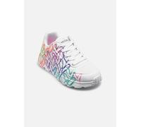 Skechers UNO Lite Metallic Joy Sneaker, Weiß/Mehrfarbig, 30 EU