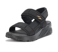 Skechers Mädchen UNO Lite Sandal - Sunny Stand in Schwarz/Roségold, Größe 35