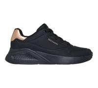 Skechers Damen Low-Top Sneaker UNO LITE Shimmer Along, Frauen Sneakers,straßenschuhe,Strassenschuhe,Sportschuhe,Schwarz,40 EU