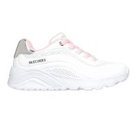 Slip-On Sneaker SKECHERS "UNO LITE", Mädchen, Gr. 34, rosa (weiß), Lederimitat, Schuhe, Schnürschuh, Halbschuh, Keilabsatz, Grössenschablone zum Download (51245423-34) weiß
