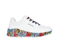 Skechers UNO Lite Subtle LoveSneaker für Mädchen, weiß, 4 UK Child