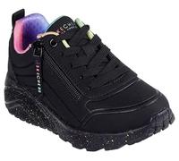 Skechers UNO Lite-Vivid Splash Sneaker für Mädchen, Schwarz/Multi, 4.5 Big Kid