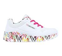 Skechers Sneaker Uno Lite Lovely Luv Mädchen Weiß Synthetik H. Pink Besatz Gr. 36