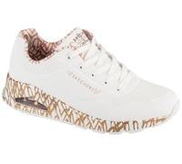 Skechers x JGoldcrown: Uno - Loving Love Sneaker in Weiss/ Rosé, Größe 41