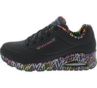Wedgesneaker SKECHERS "UNO-LOVING LOVE" Gr. 41, bunt (schwarz, bunt) Damen Schuhe Sneaker mit coolem Graffiti-Print (13733130-41)