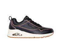 Skechers Uno Schuhe Sneakers schwarz bunte Nähte 177022 für Damen, schwarz, Gr. 38 EU