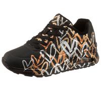 Skechers "UNO - METALLIC LOVE" Freizeitschuh, Halbschuh, Schnürschuh mit trendigen Metallic-Print (51709056-37) schwarz