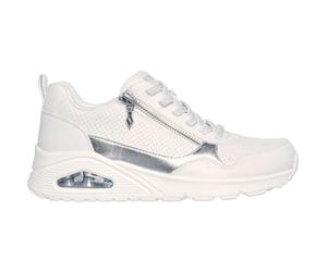 Skechers Uno - Metallic Sliders Damen Freizeitschuhe, weiß, Größe 39 39